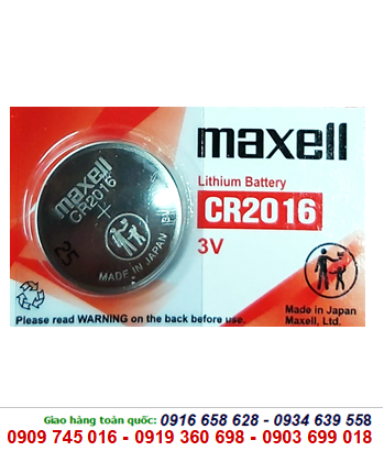 Maxell CR2016, Pin Maxell CR2016 lithium 3V chính hãng Maxell Nhật